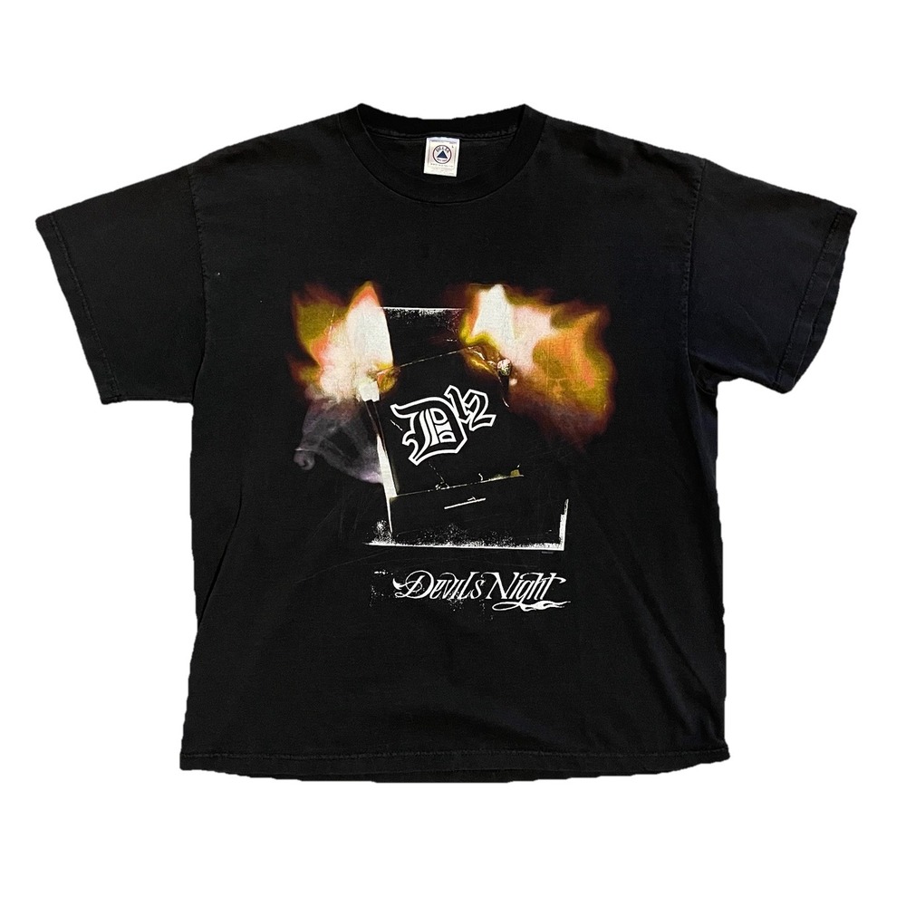 Vintage Y2K D12 Devils Night Album Promo Shirt Rap Tee Large Delta Eminem